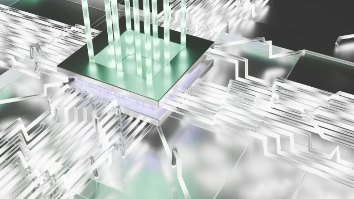 A computer generated image of a futuristic city